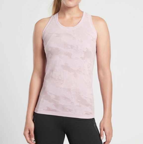 Athleta Momentum Camo Tank In Delicate Pink Size S - Picture 2 of 12